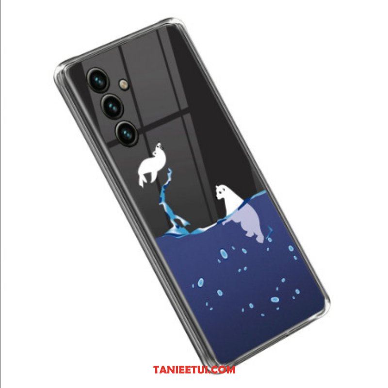 Etui do Samsung Galaxy A14 / A14 5G Gry Z Przezroczystym Morzem