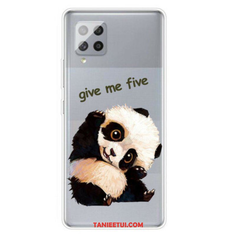 Etui do Samsung Galaxy A42 5G Bezszwowa Panda Daje Mi Pięć