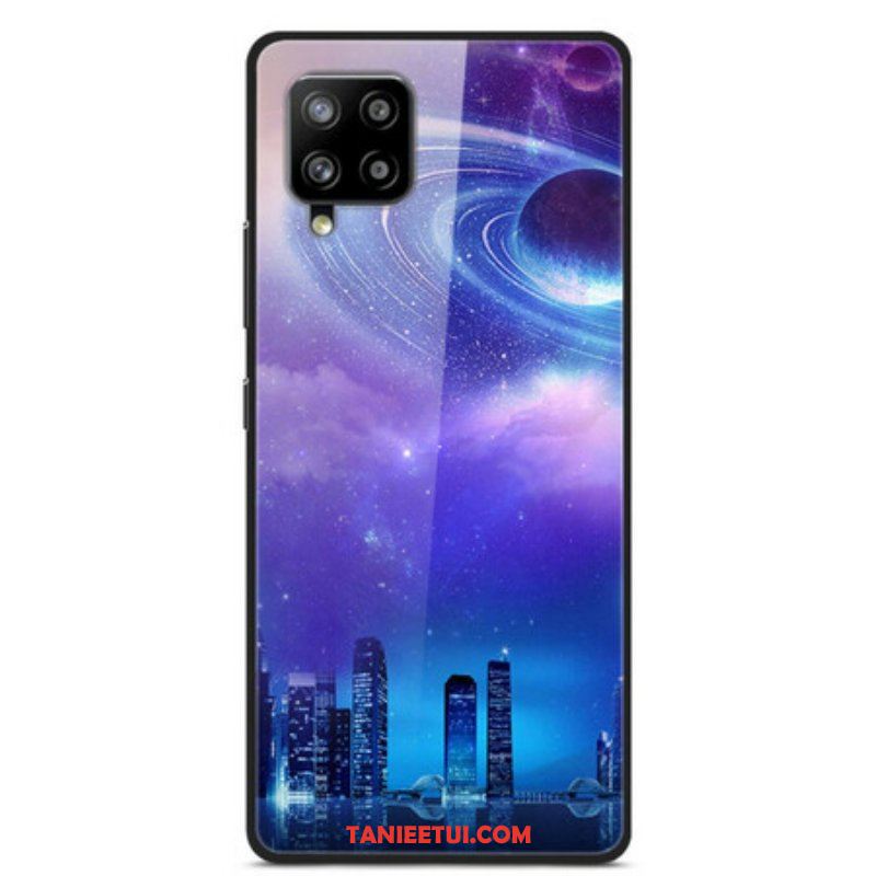 Etui do Samsung Galaxy A42 5G Miasto Szkła I Silikonu