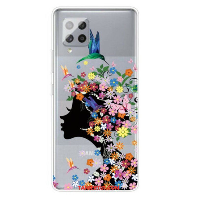 Etui do Samsung Galaxy A42 5G Ładna Głowa Kwiatu