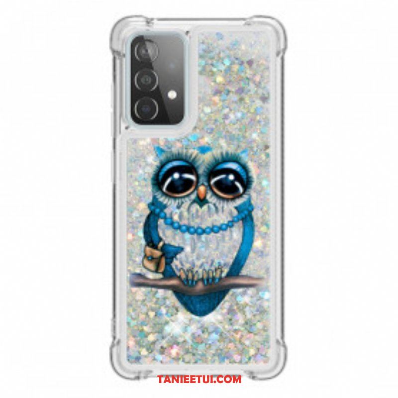 Etui do Samsung Galaxy A52 4G / A52 5G / A52s 5G Cekiny Panna Sowa