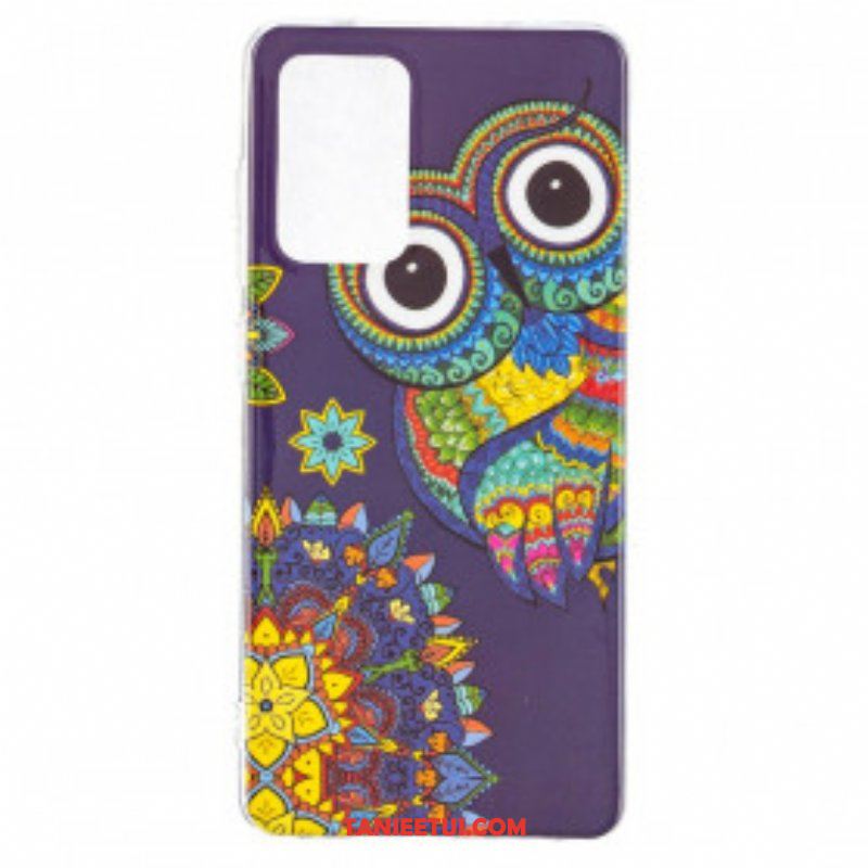 Etui do Samsung Galaxy A52 4G / A52 5G / A52s 5G Fluorescencyjna Mandala Sowa