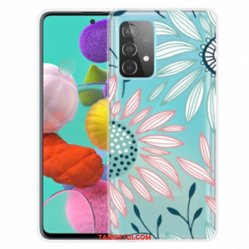 Etui do Samsung Galaxy A52 4G / A52 5G / A52s 5G Przejrzysty Jeden Kwiat