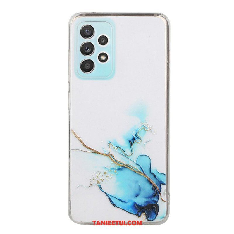 Etui do Samsung Galaxy A53 5G Efekt Silikonowego Marmuru