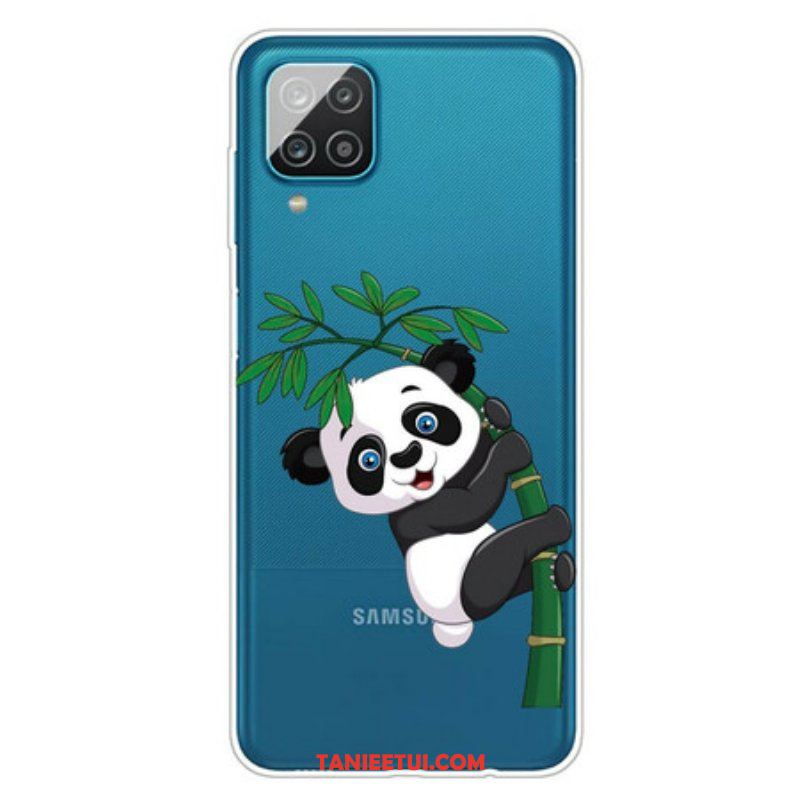 Etui do Samsung Galaxy M12 / A12 Bezszwowa Panda Na Bambusie