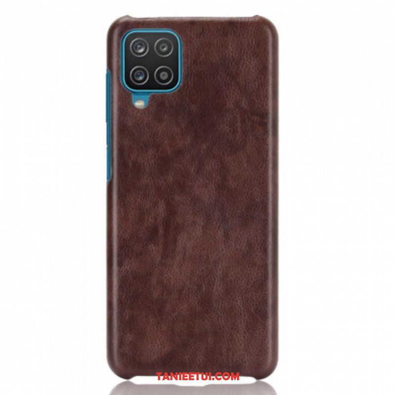 Etui do Samsung Galaxy M12 / A12 Efekt Skóry Liczi