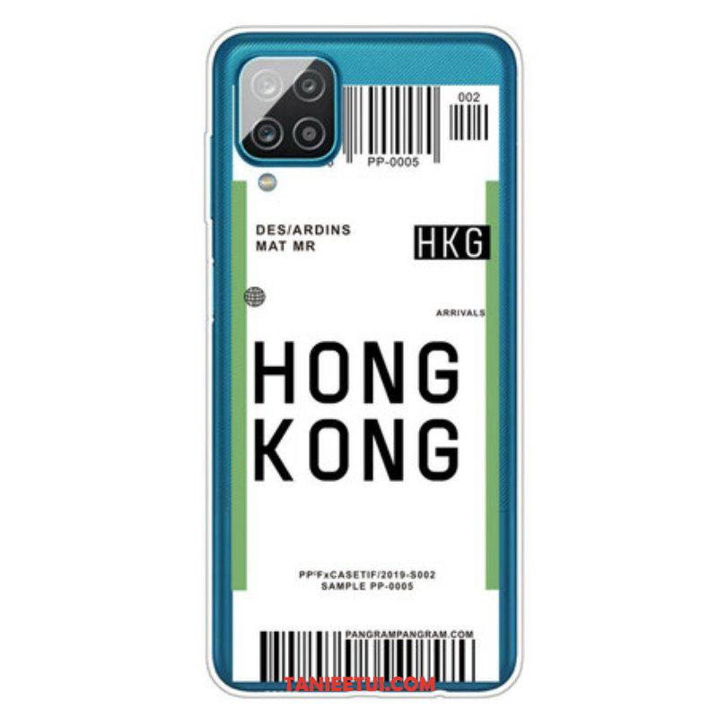 Etui do Samsung Galaxy M12 / A12 Karta Pokładowa Do Hongkongu