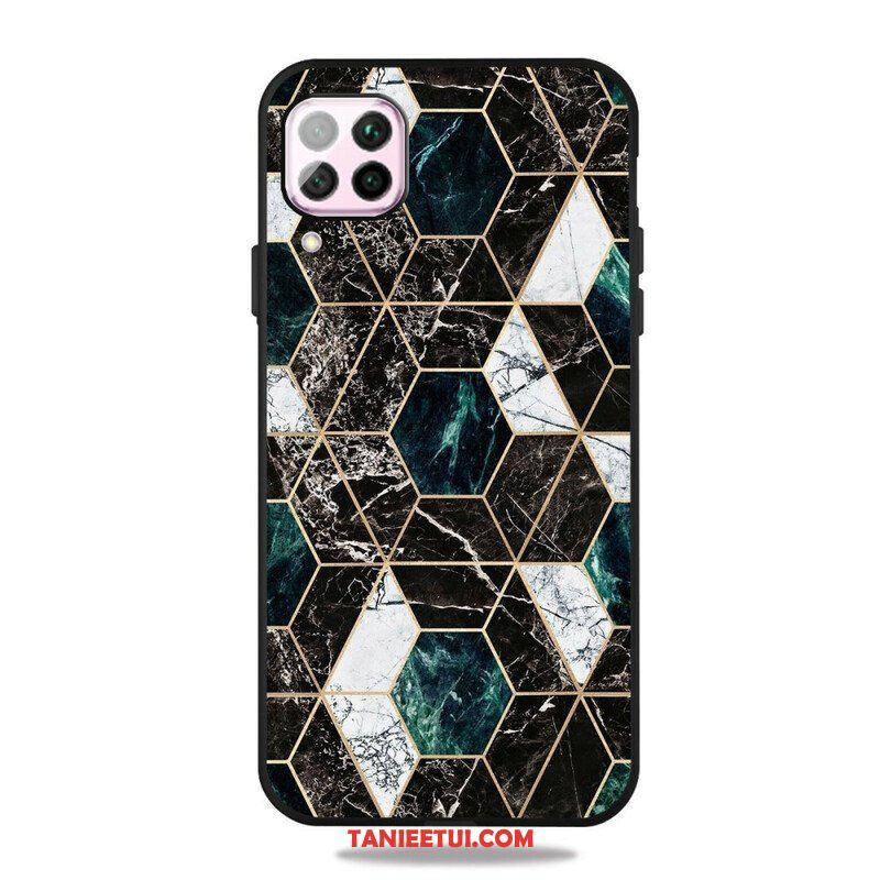 Etui do Samsung Galaxy M12 / A12 Kolorowy Geometria Marmur