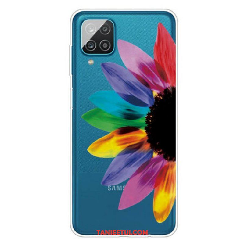 Etui do Samsung Galaxy M12 / A12 Kolorowy Kwiat