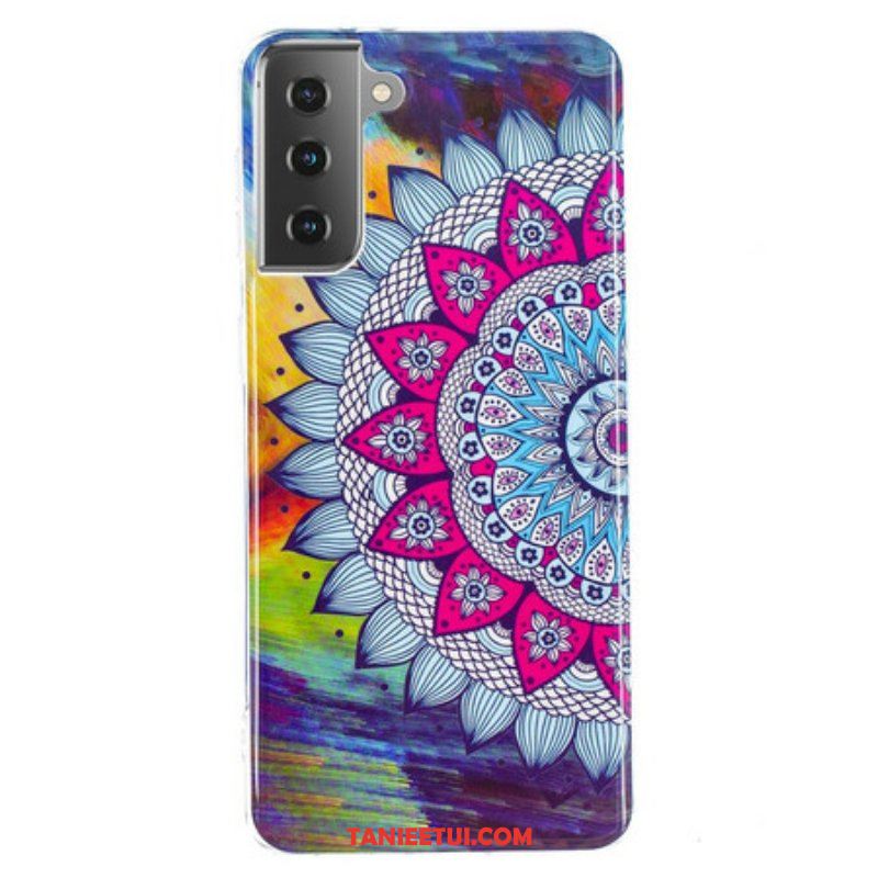 Etui do Samsung Galaxy S21 5G Fluorescencyjna Kolorowa Mandala