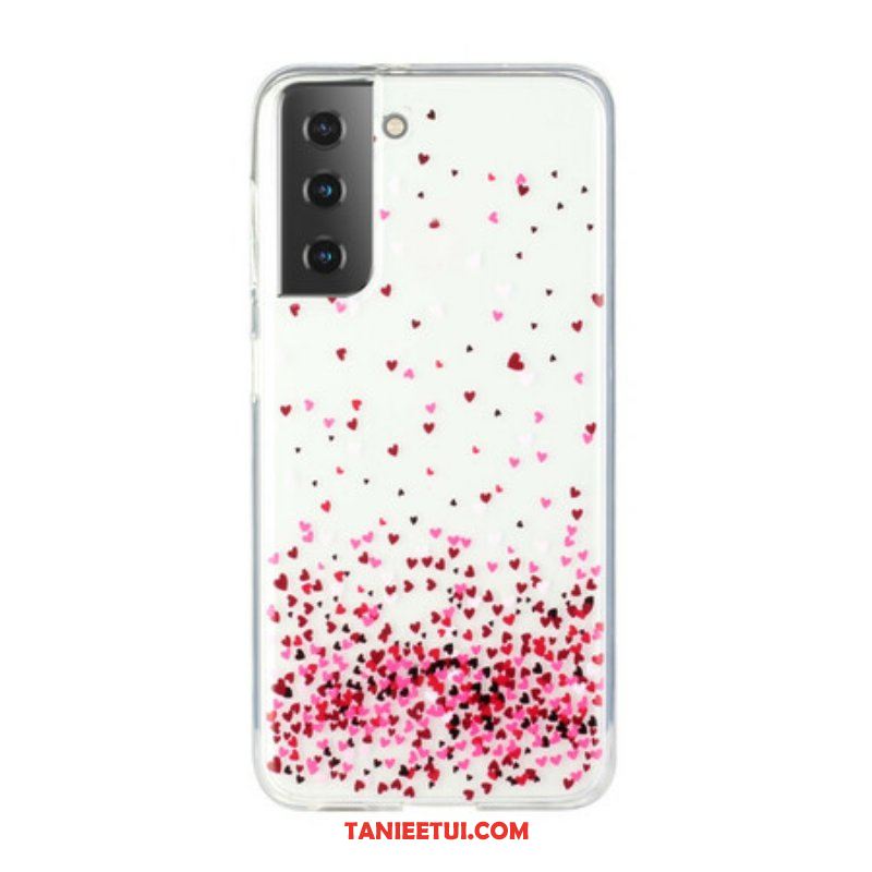 Etui do Samsung Galaxy S21 Plus 5G Bezszwowe Wiele Czerwonych Serc