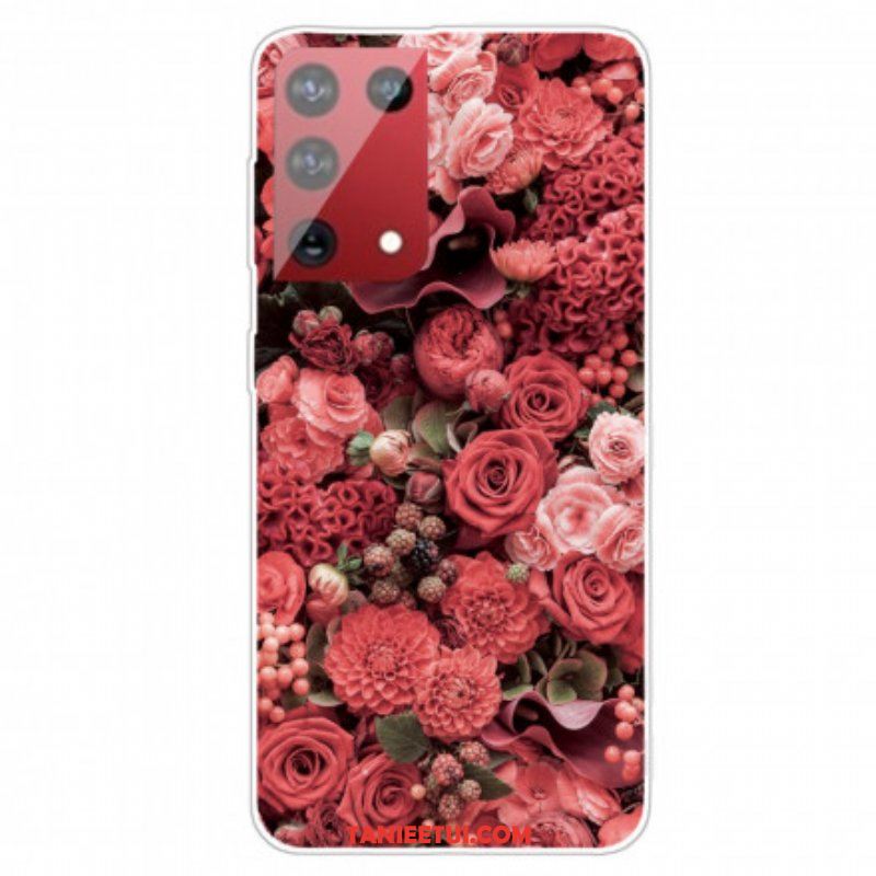 Etui do Samsung Galaxy S21 Ultra 5G Intensywne Kwiaty