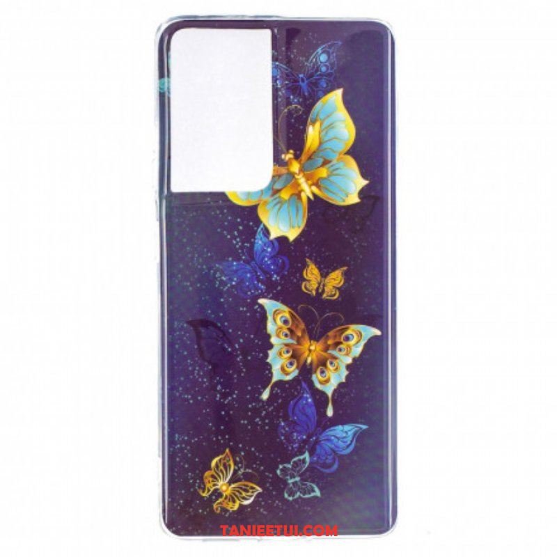 Etui do Samsung Galaxy S21 Ultra 5G Seria Fluorescencyjnych Motyli