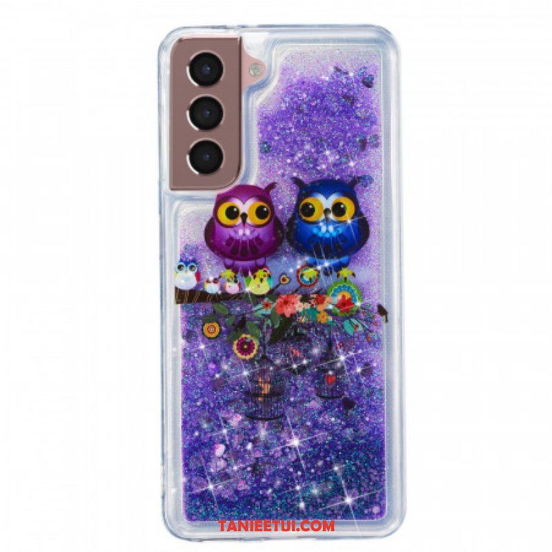 Etui do Samsung Galaxy S22 5G Błyszczące Sowy