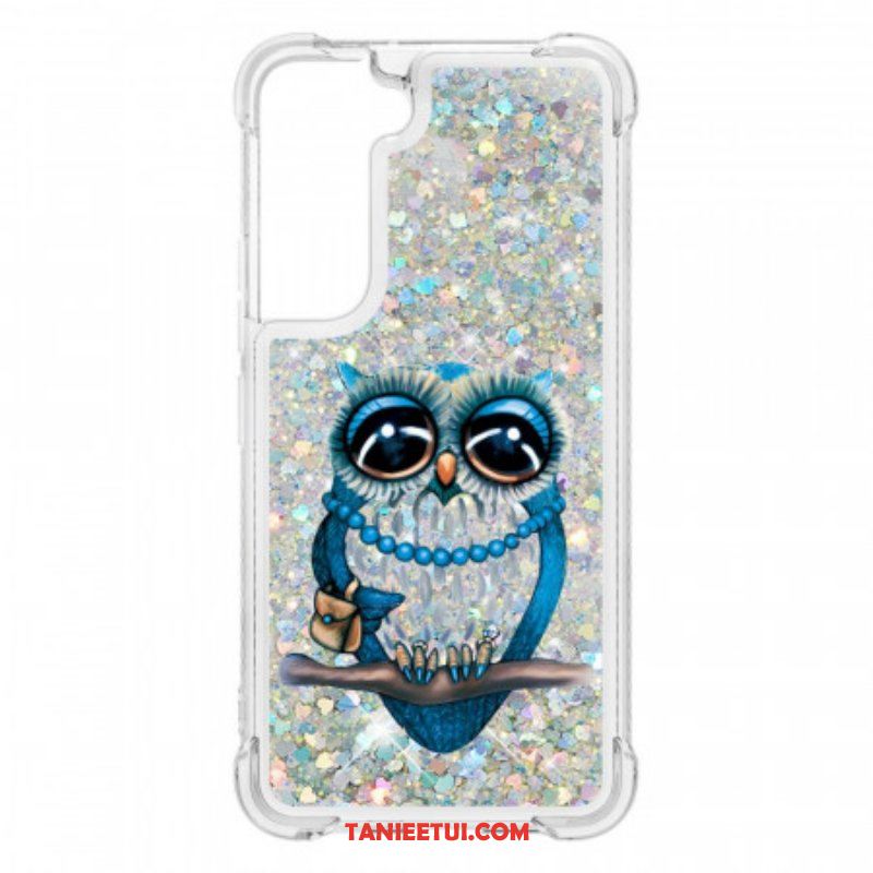 Etui do Samsung Galaxy S22 5G Cekiny Panna Sowa