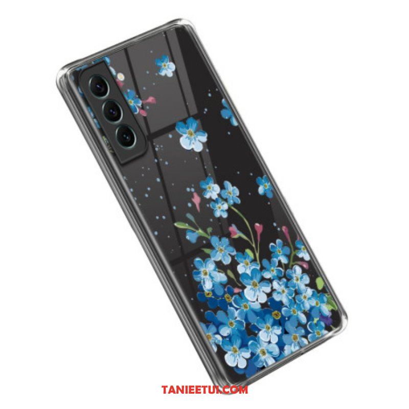 Etui do Samsung Galaxy S23 5G Niebieskie Kwiaty