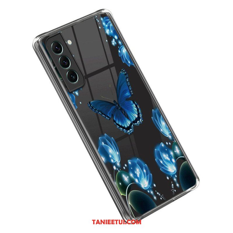 Etui do Samsung Galaxy S23 5G Niebieskie Motyle