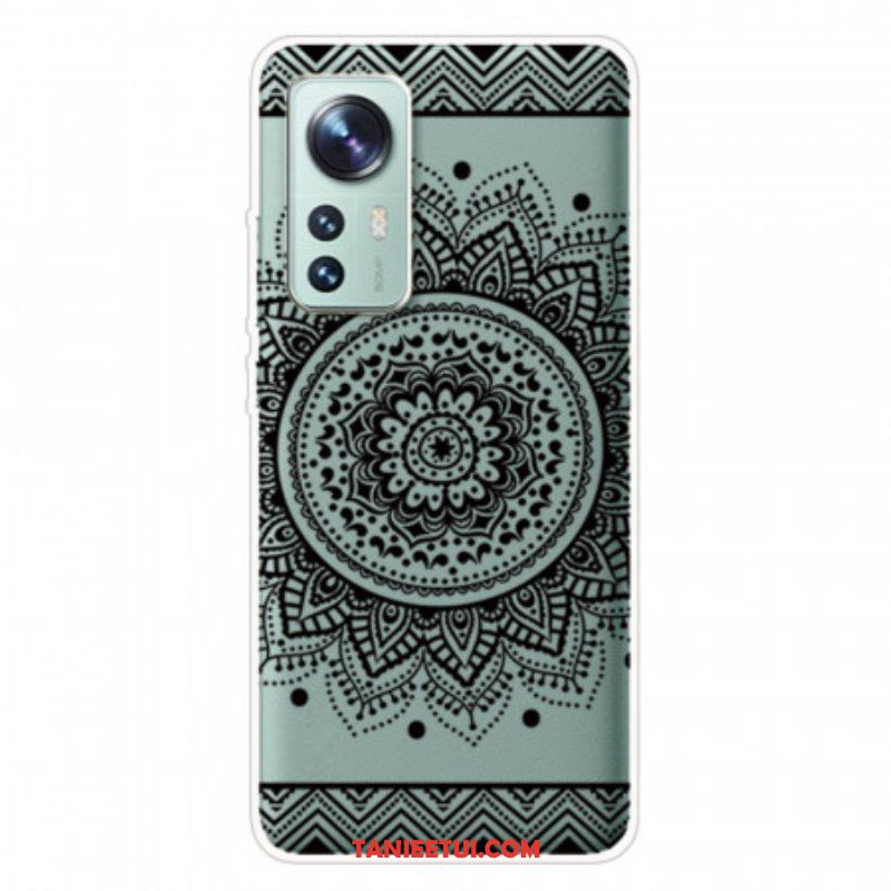 Etui do Xiaomi 12 Pro Silikonowa Mandala Czarna