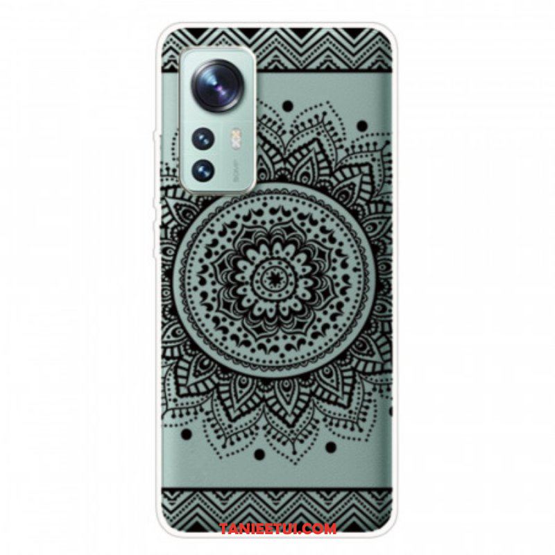 Etui do Xiaomi 12 Pro Silikonowa Mandala Czarna