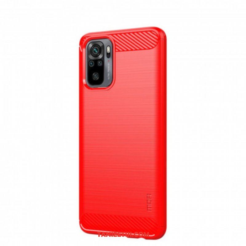 Etui do Xiaomi Redmi Note 10 / 10S Szczotkowane Włókno Węglowe Mofi