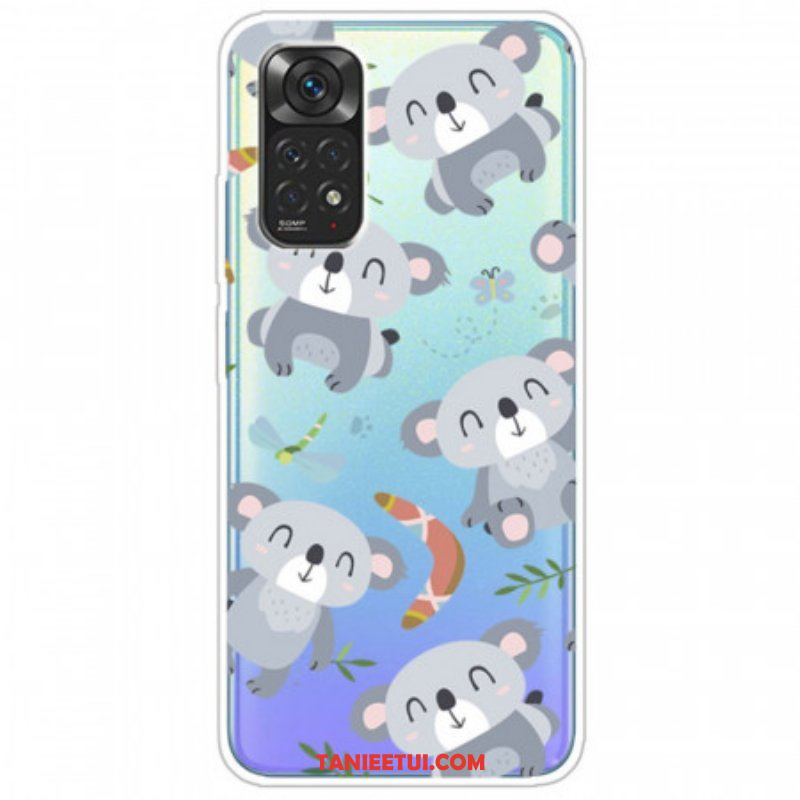 Etui do Xiaomi Redmi Note 11 / 11S Małe Szare Pandy