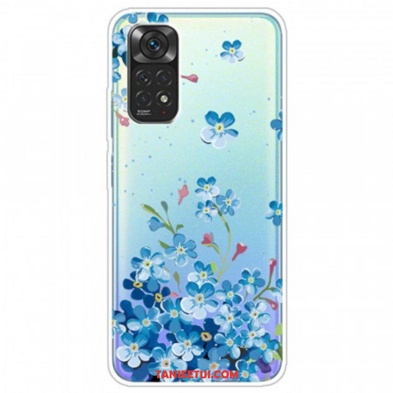 Etui do Xiaomi Redmi Note 11 Pro / 11 Pro 5G Bukiet Niebieskich Kwiatów
