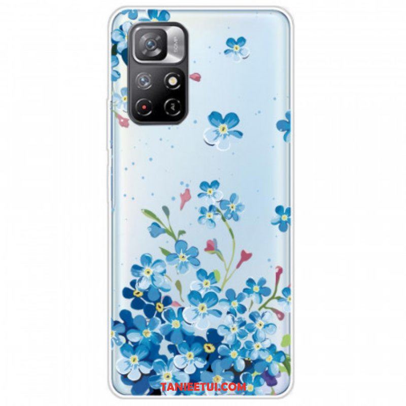 Etui do Xiaomi Redmi Note 11 Pro Plus 5G Bukiet Niebieskich Kwiatów