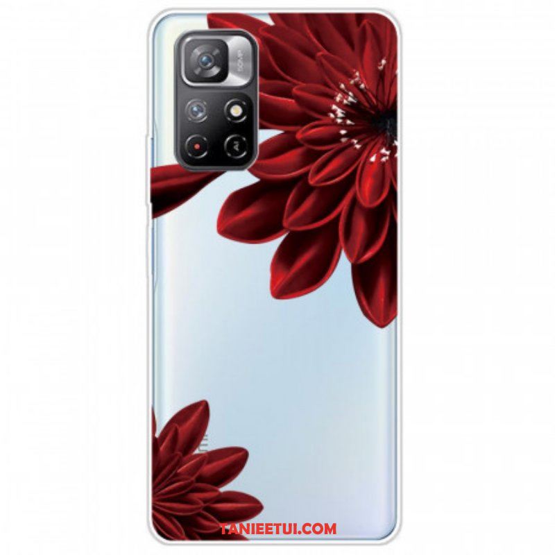 Etui do Xiaomi Redmi Note 11 Pro Plus 5G Czerwone Kwiaty