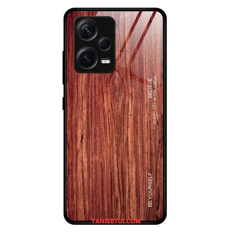 Etui do Xiaomi Redmi Note 12 Pro Plus Szkło Hartowane W Stylu Drewna