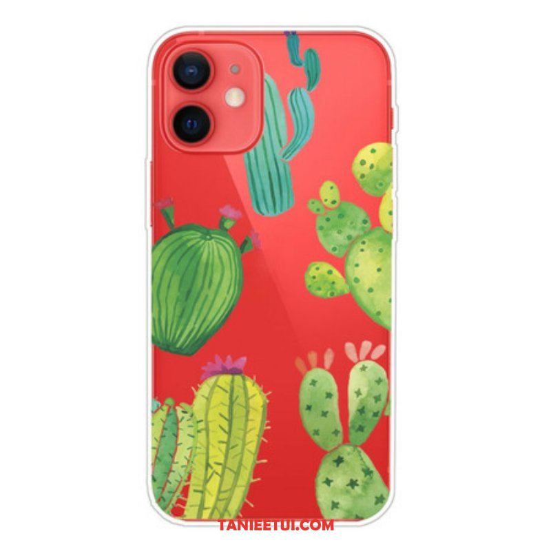 Etui do iPhone 13 Mini Akwarela Kaktusy