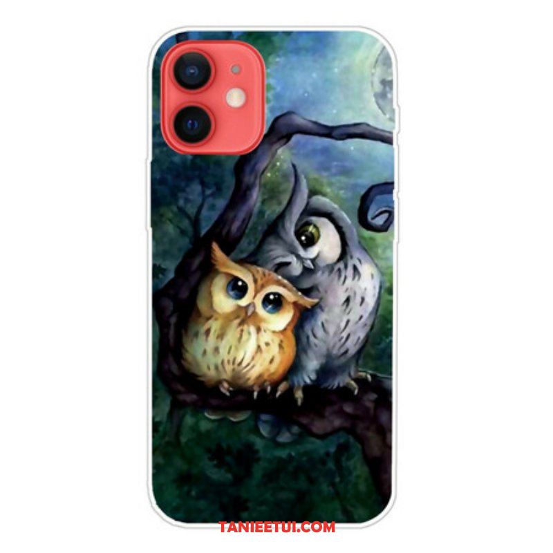 Etui do iPhone 13 Mini Malowanie Sów