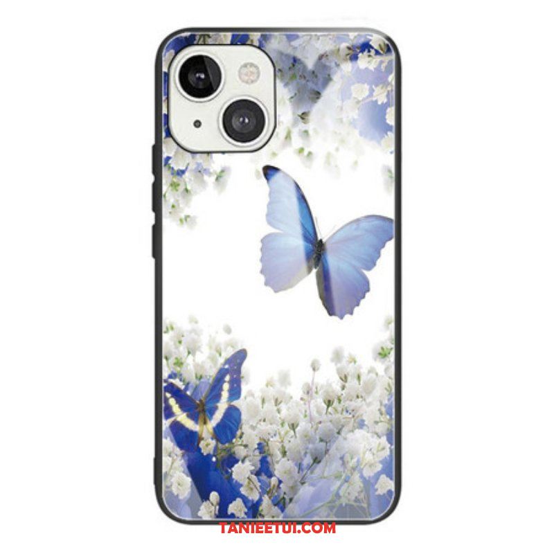 Etui do iPhone 13 Mini Szkło Hartowane W Kształcie Motyli