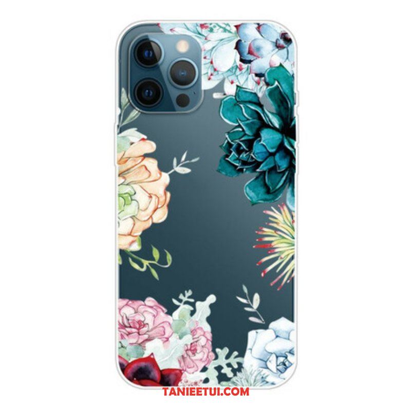 Etui do iPhone 13 Pro Akwarela Kwiaty Top