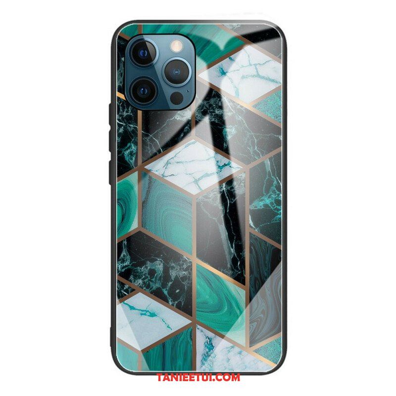 Etui do iPhone 13 Pro Max Geometria Marmurowe Szkło Hartowane