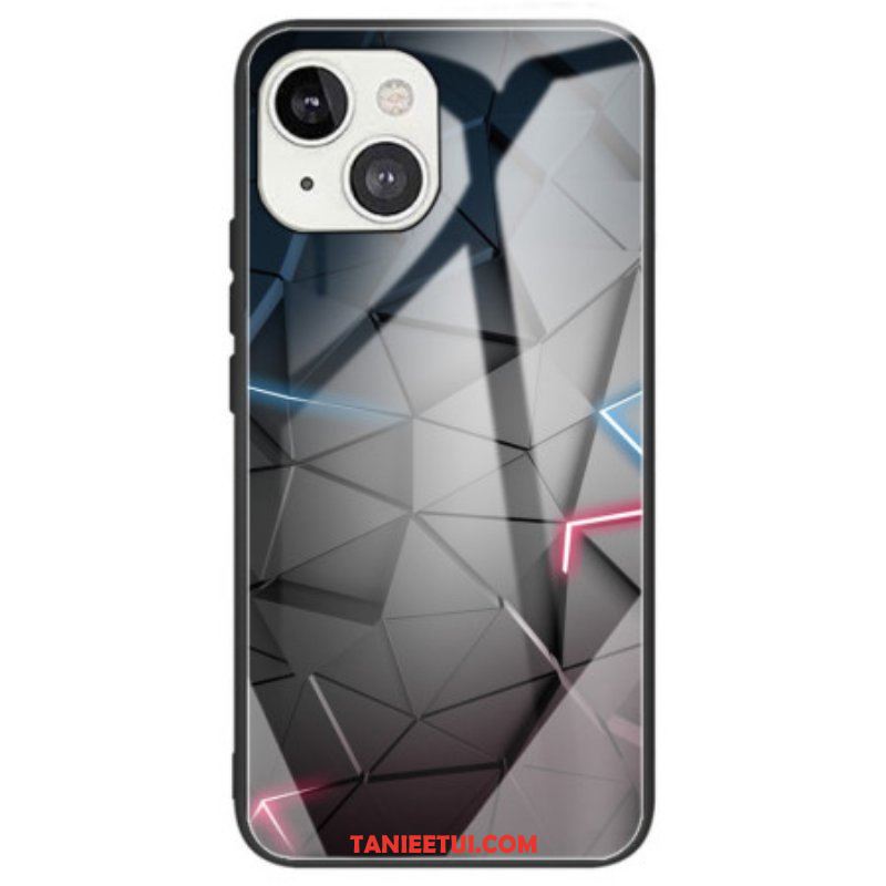 Etui do iPhone 14 Geometryczne Szkło Hartowane