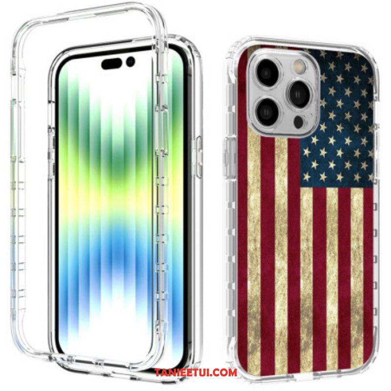 Etui do iPhone 14 Pro Max Ulepszona Flaga Amerykańska