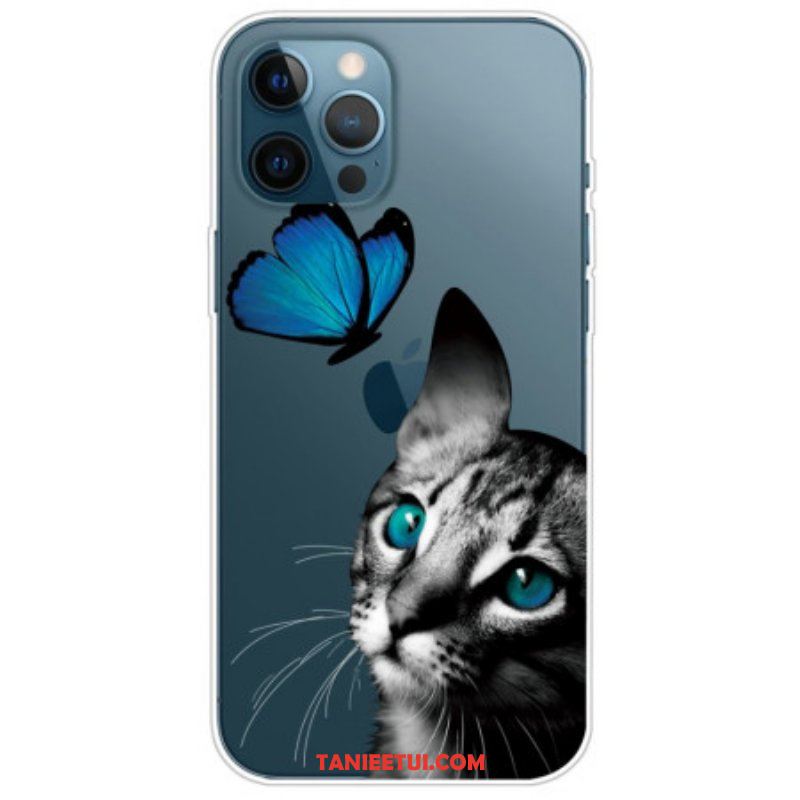 Etui do iPhone 14 Pro Między Kotem A Motylem