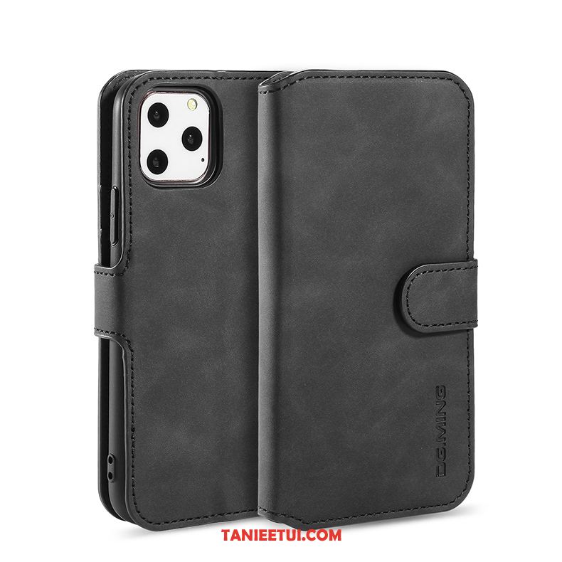 Etui iPhone 11 Pro Anti-fall Prawdziwa Skóra Skórzany, Futerał iPhone 11 Pro Telefon Komórkowy Biznes Czarny