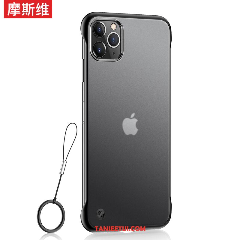 Etui iPhone 11 Pro Czerwony Netto Telefon Komórkowy Nubuku, Obudowa iPhone 11 Pro Granica Cienkie Czarny