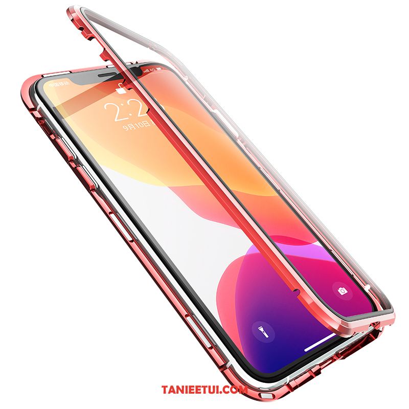 Etui iPhone 11 Pro Magnetyzm Dwustronny Cienkie, Futerał iPhone 11 Pro Telefon Komórkowy Szkło All Inclusive