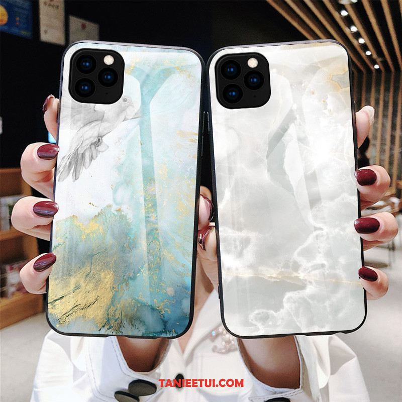 Etui iPhone 11 Pro Max Biały Duży Luksusowy, Futerał iPhone 11 Pro Max Szkło Nowy Szlachetny