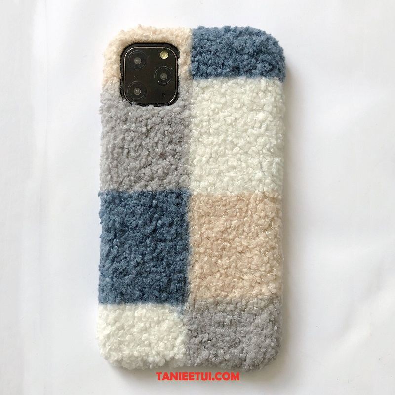 Etui iPhone 11 Pro Max Luksusowy Miękki Nowy, Pokrowce iPhone 11 Pro Max Niebieski Szycie Pluszowa