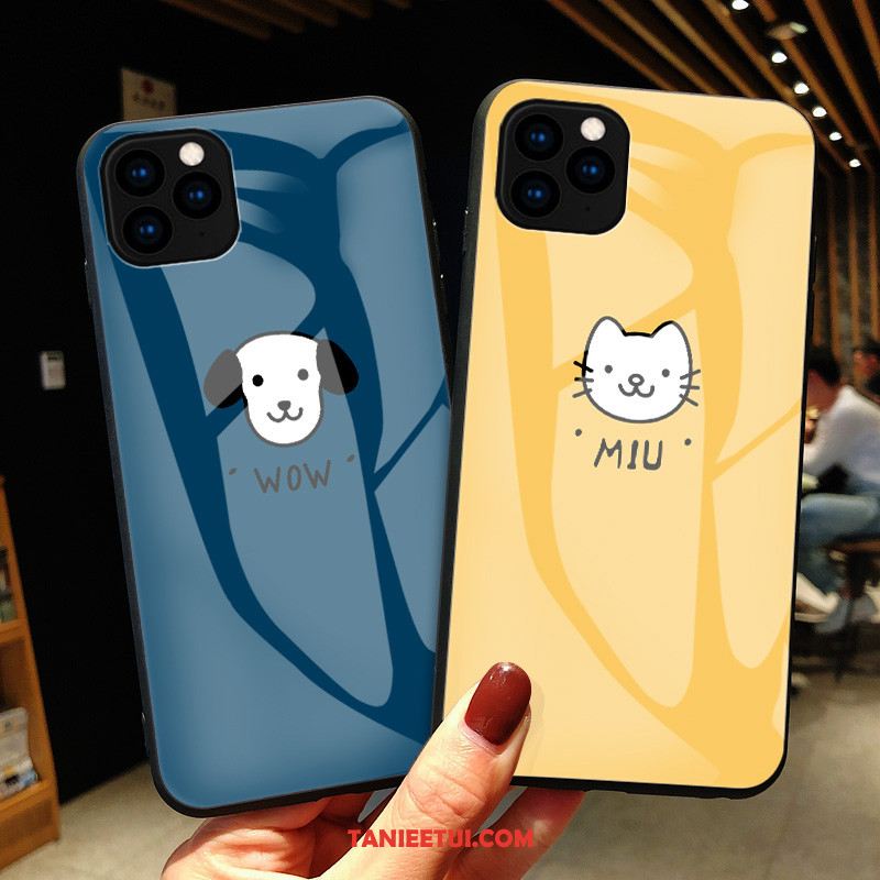 Etui iPhone 11 Pro Max Mały Proste Moda, Obudowa iPhone 11 Pro Max Szkło Anti-fall Piękny