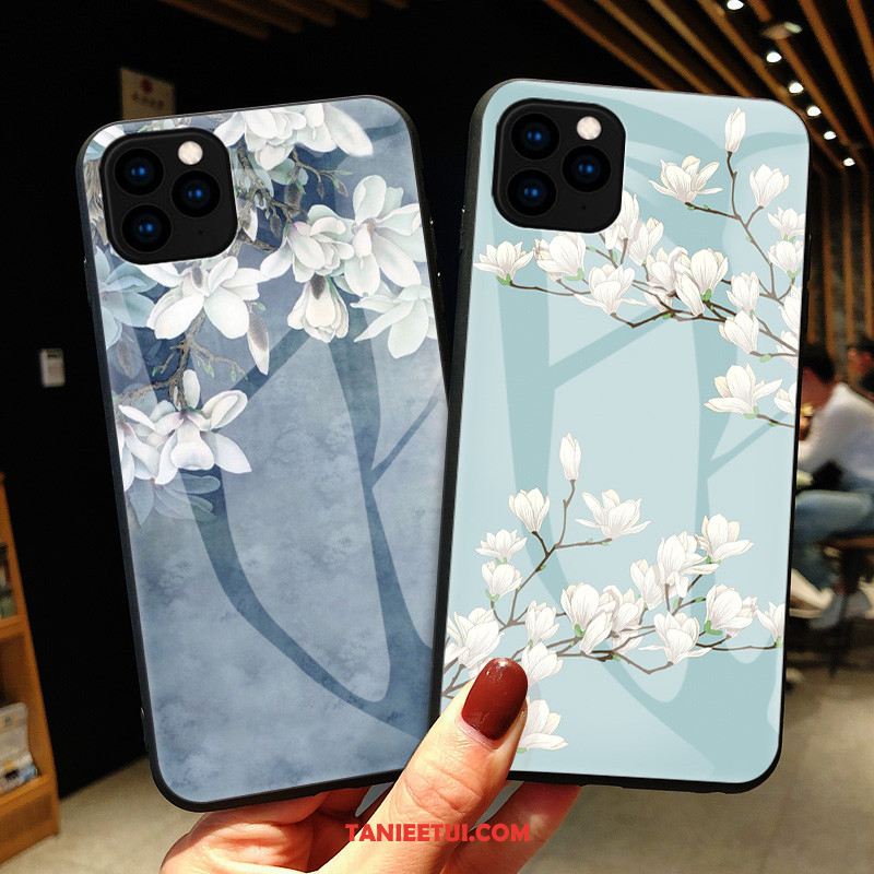 Etui iPhone 11 Pro Wiszące Ozdoby Szkło Kwiaty, Obudowa iPhone 11 Pro Ochraniacz Niebieski Sztuka