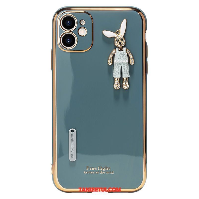 Etui iPhone 12 Mini Ochraniacz Silikonowe Niebieski, Futerał iPhone 12 Mini Modna Marka Wiatr Cienkie