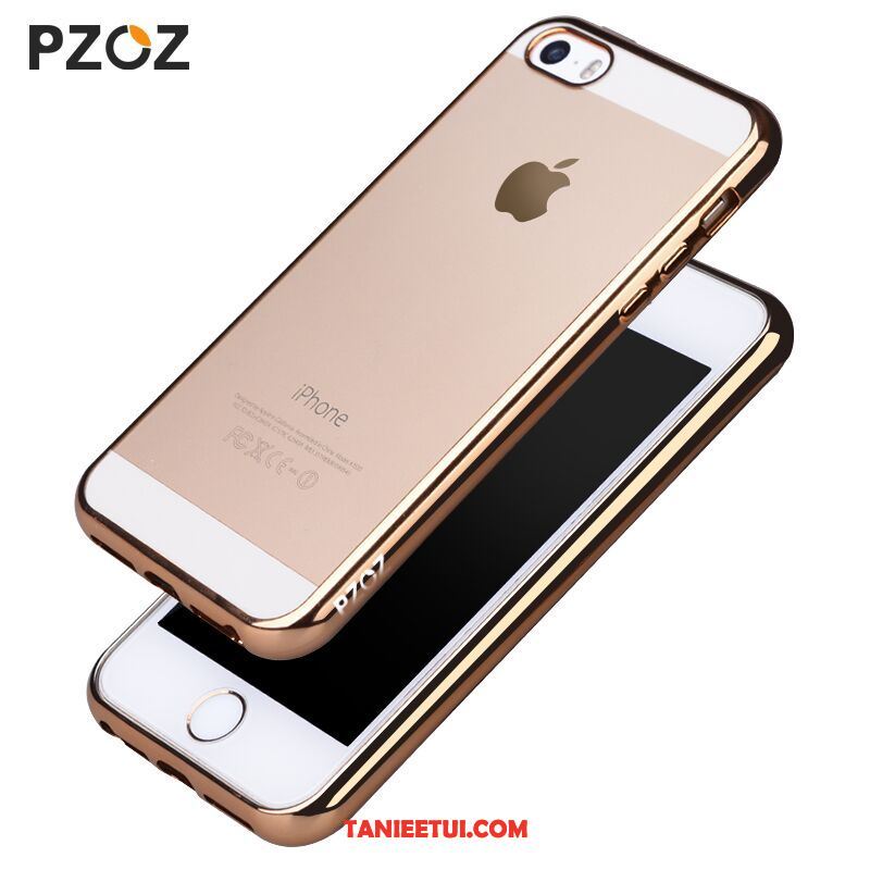 Etui iPhone 5 / 5s Telefon Komórkowy All Inclusive Ochraniacz, Pokrowce iPhone 5 / 5s Proste Poszycie Złoto