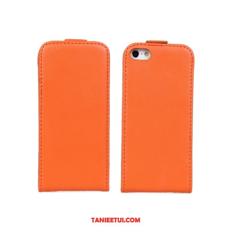 Etui iPhone 5c Czerwony Ochraniacz Skórzany Futerał, Obudowa iPhone 5c Telefon Komórkowy Orange