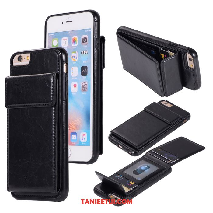 Etui iPhone 6 / 6s Plus All Inclusive Karta Portfel, Pokrowce iPhone 6 / 6s Plus Anti-fall Czarny Telefon Komórkowy