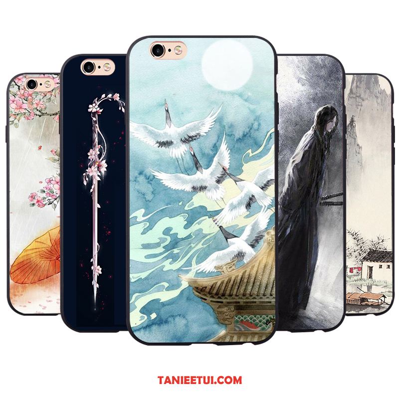 Etui iPhone 6 / 6s Plus Czarny Ochraniacz Szary, Obudowa iPhone 6 / 6s Plus Atrament Nubuku All Inclusive