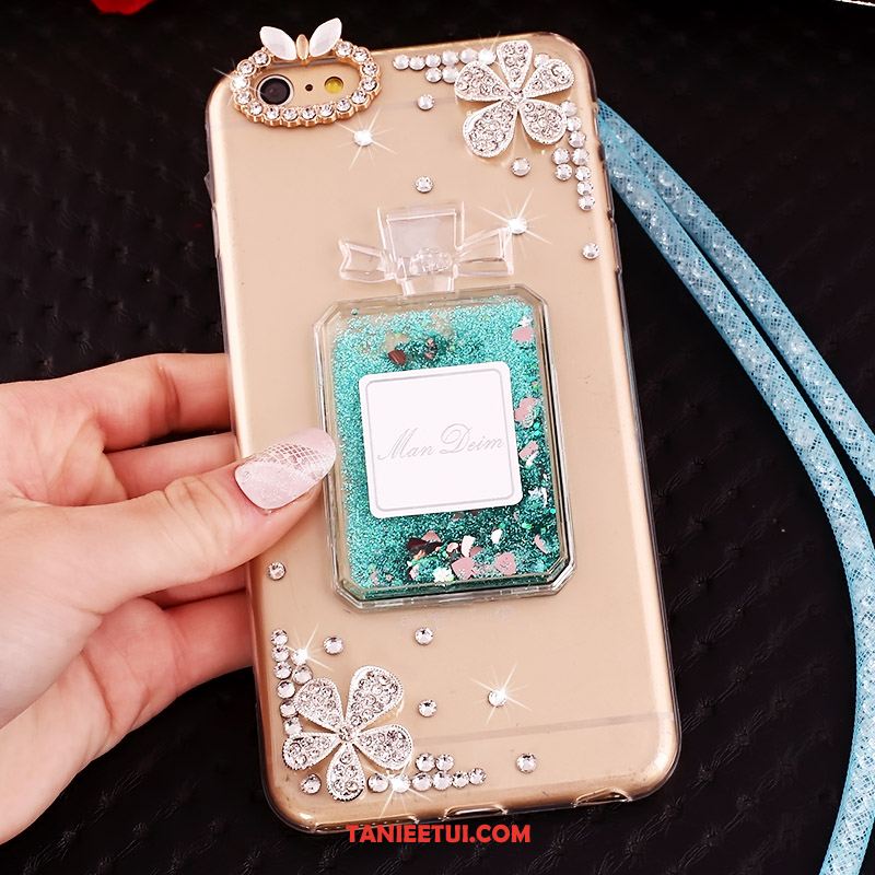 Etui iPhone 6 / 6s Plus Silikonowe Etui Ochraniacz Wiszące Ozdoby, Pokrowce iPhone 6 / 6s Plus Rhinestone Quicksand Telefon Komórkowy